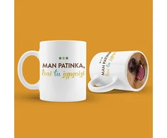 Puodelis "Man patinka, kai tu šypsaisi"