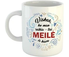 Puodelis "Meilė ir kava"