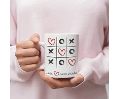 Puodelis "Meilė laimi visada" su pasirinktais vardais