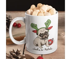 Puodelis "Mopso kalėdos"