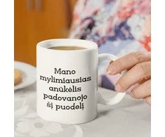 Puodelis "Mylimiausias anūkėlis"