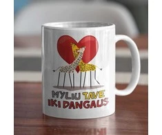 Puodelis "Myliu Tave iki dangaus"