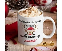 Puodelis "Nežinojau, ko noriu dovanų"