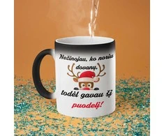 Puodelis "Nežinojau, ko noriu dovanų"