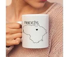 Puodelis "Panevėžys - širdis"