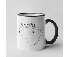 Puodelis "Panevėžys - širdis"