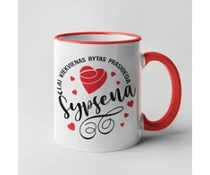 Puodelis "Rytas prasideda šypsena"