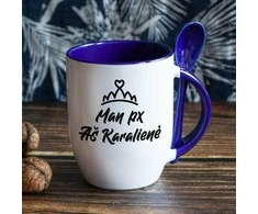 Puodelis su šaukšteliu "Aš karalienė"