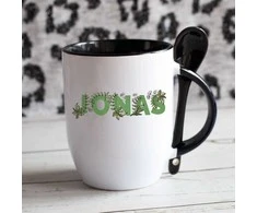 Puodelis su šaukšteliu "Jonas"