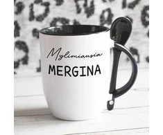 Puodelis su šaukšteliu "Mylimiausia mergina"