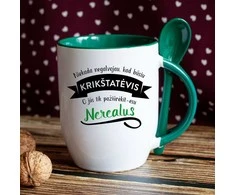 Puodelis su šaukšteliu "Nerealus krikštatėvis"