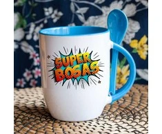 Puodelis su šaukšteliu "Super bosas"