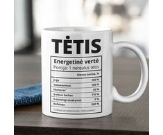Puodelis "Tėčio sudėtis"