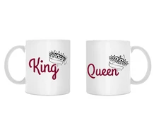 Puodelių komplektas porai "King &amp; Queen"