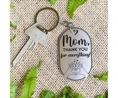 Raktų pakabukas "Mom, thank you for everything" (anglų kalba)