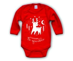 Raudonas smėlinukas "It's the season to sparkle"