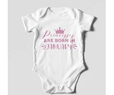 Smėlinukas "Princesses are born in" su keičiamu mėnesiu