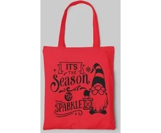 Spalvotas medžiaginis maišelis "It's the season to sparkle"