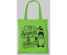 Spalvotas medžiaginis maišelis "It's the season to sparkle"