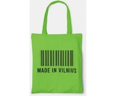 Spalvotas medžiaginis maišelis "Made in Vilnius"