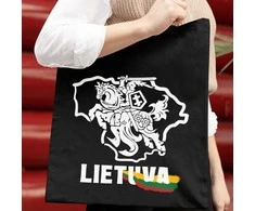 Spalvotas medžiaginis maišelis "Vytis - Lietuva"