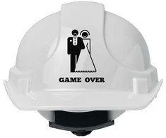 Statybinis šalmas "GAME OVER"