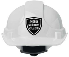 Statybinis šalmas "Žmonos smūgiams atlaikyti"