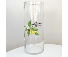 Stiklinė vaza "Ačiū"