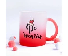 Stiklinis matinis puodelis "Po švenčių"