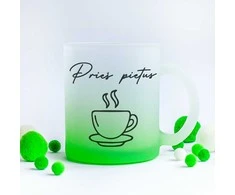Stiklinis matinis puodelis "Prieš pietus"