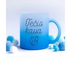 Stiklinis matinis puodelis "Tėčio kava"