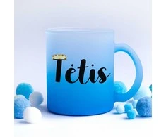 Stiklinis matinis puodelis "Tėtis"
