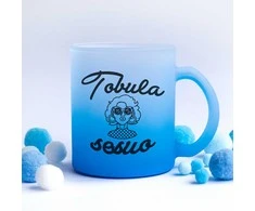 Stiklinis matinis puodelis "Tobula sesuo"