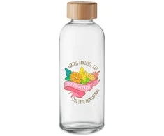 Stiklinis vandens butelis "Esi nuostabi!" (650ml)