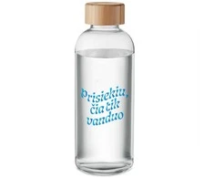 Stiklinis vandens butelis "Prisiekiu, čia tik vanduo" (650ml)