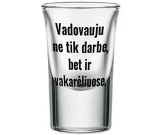 Stikliukas "Vadovauju vakarėliuose", 30ml