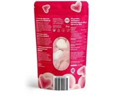 Supergarden STAR CANDIES šaltyje džiovinti guminukai "Hearts", 30g.
