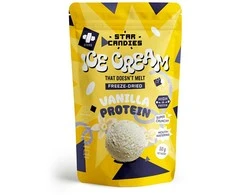 Supergarden STAR CANDIES šaltyje džiovinti vanilės skonio proteininiai ledai, 50g