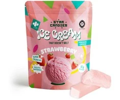 Supergarden STAR CANDIES šaltyje džiovinti braškiniai ledai, 16g