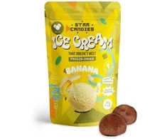Supergarden STAR CANDIES šaltyje džiovinti bananiniai ledai, 50g