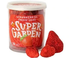 Supergarden SUPER GARDEN šaltyje džiovintos braškės, 19g