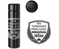 Termosas su termometru "Geriausio tėčio termosas" (500ml)