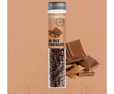 Traškūs skrudinti svirpliai "In milk chocolate"