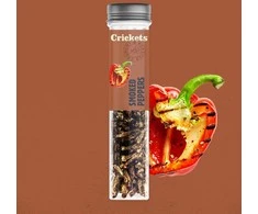 Traškūs skrudinti svirpliai "Smoked peppers"