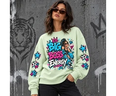 Unisex pastelinis džemperis "Big Boss Energy"