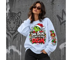 Unisex pastelinis džemperis "Din dilin, viskas dzin"