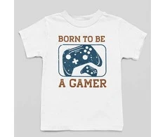 Vaikiški marškinėliai "Born to be a gamer"