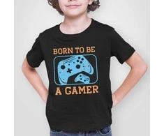 Vaikiški marškinėliai "Born to be a gamer"