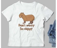 Vaikiški marškinėliai "Don't worry be cappy"