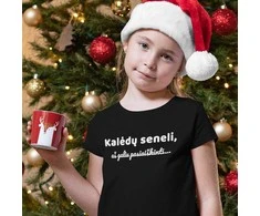 Vaikiški marškinėliai "Kalėdų seneli, aš galiu pasiaiškinti"